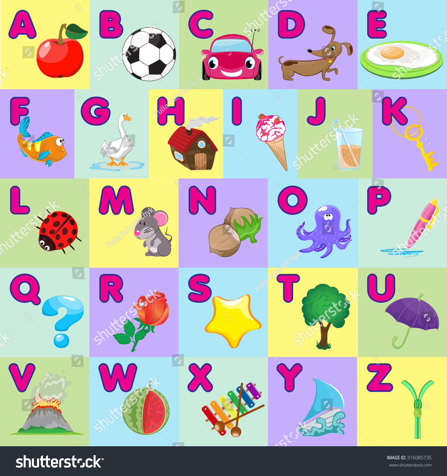 English Alphabet Stock Vector (Royalty Free) 316085735 | Shutterstock