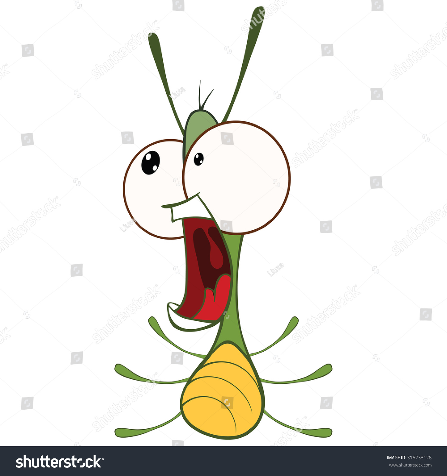 Illustration Funny Firefly Cartoon Stock Vector (Royalty Free ...