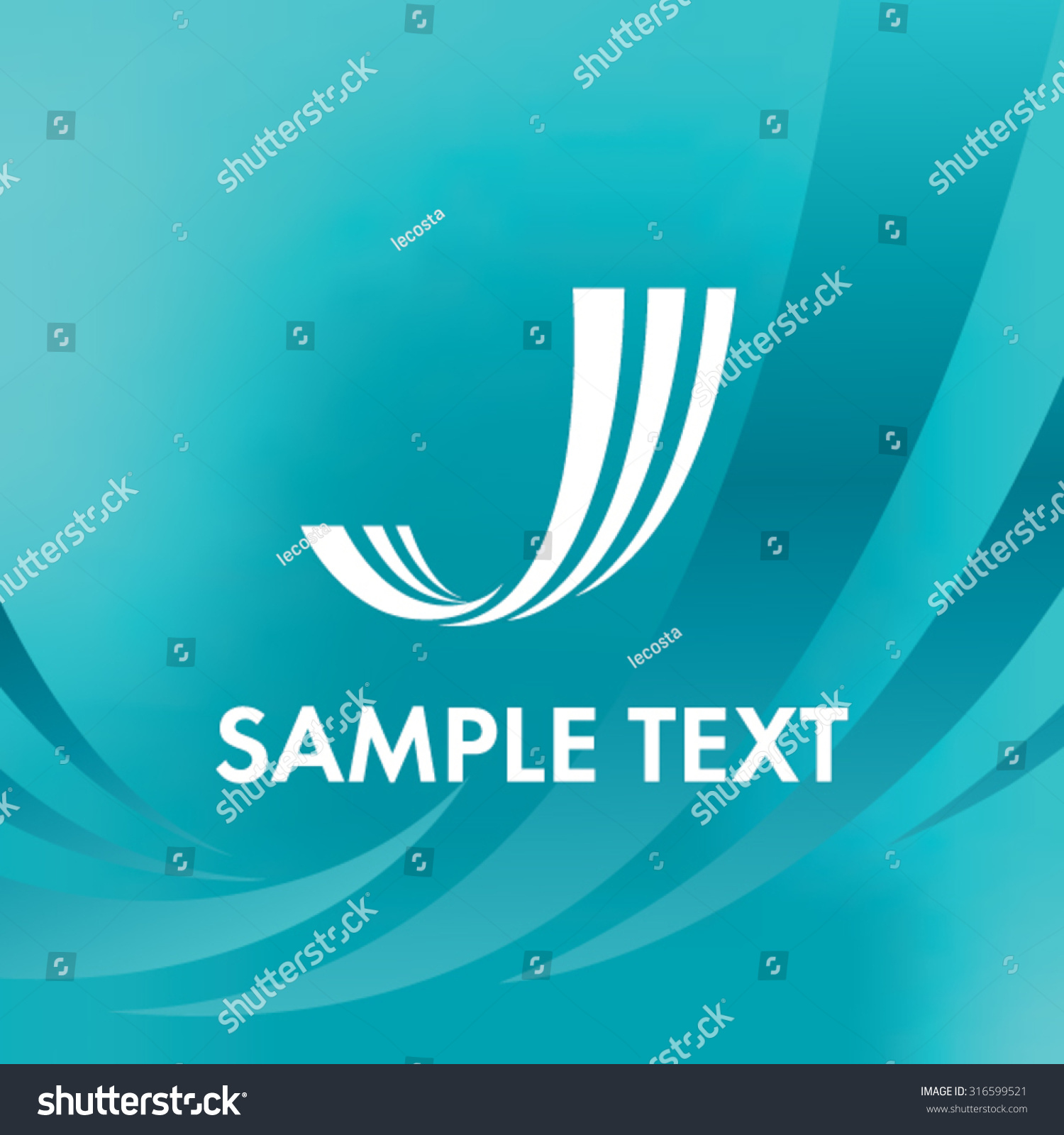 Abstract Lines Logo Letter J Logo Stock Vector Royalty Free Shutterstock