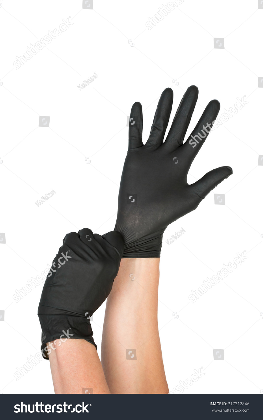 Black Surgical Latex Glove Stock Image Stock Photo 317312846 | Shutterstock