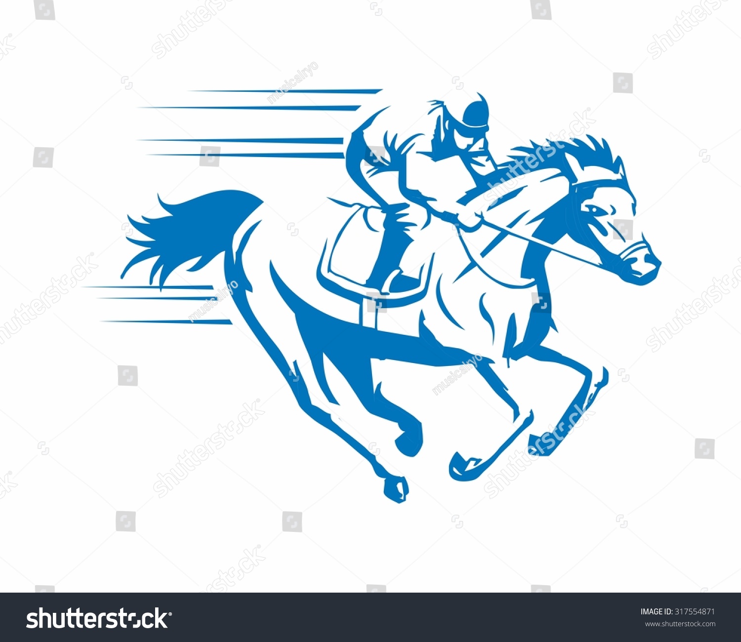 Лошадиные скачки логотип