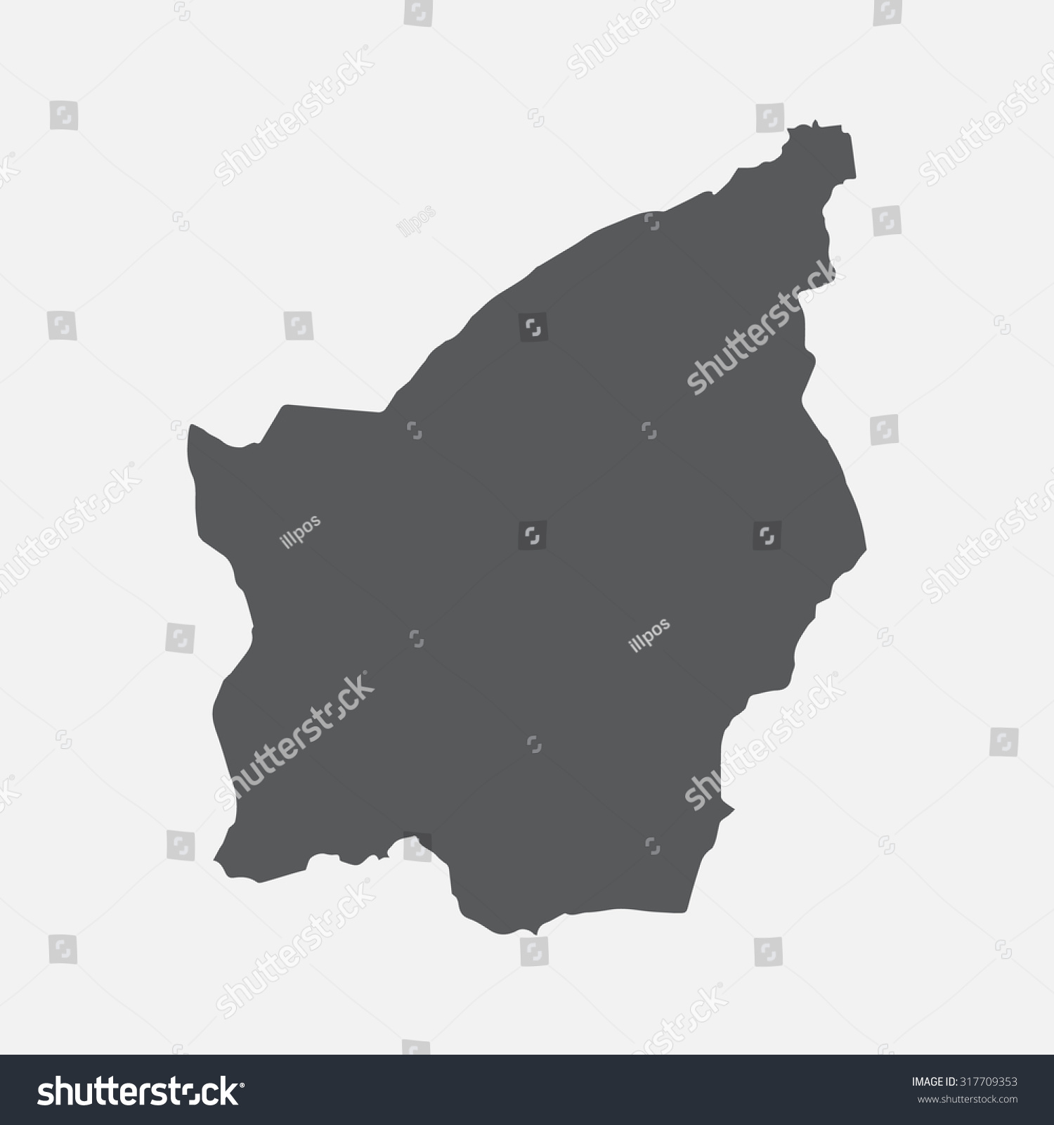 San Marino Country Border Map Stock Vector (Royalty Free) 317709353 ...