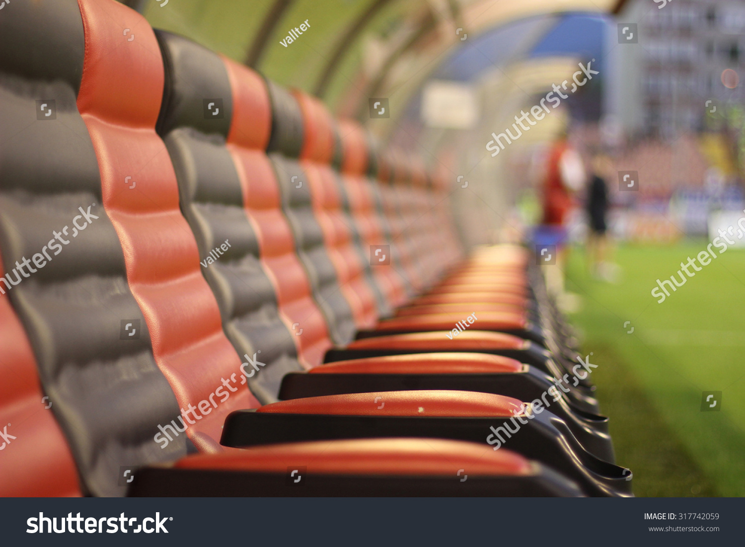 Soccer Bench Seats Stock Photo 317742059 Shutterstock   Stock Photo Soccer Bench Seats 317742059 