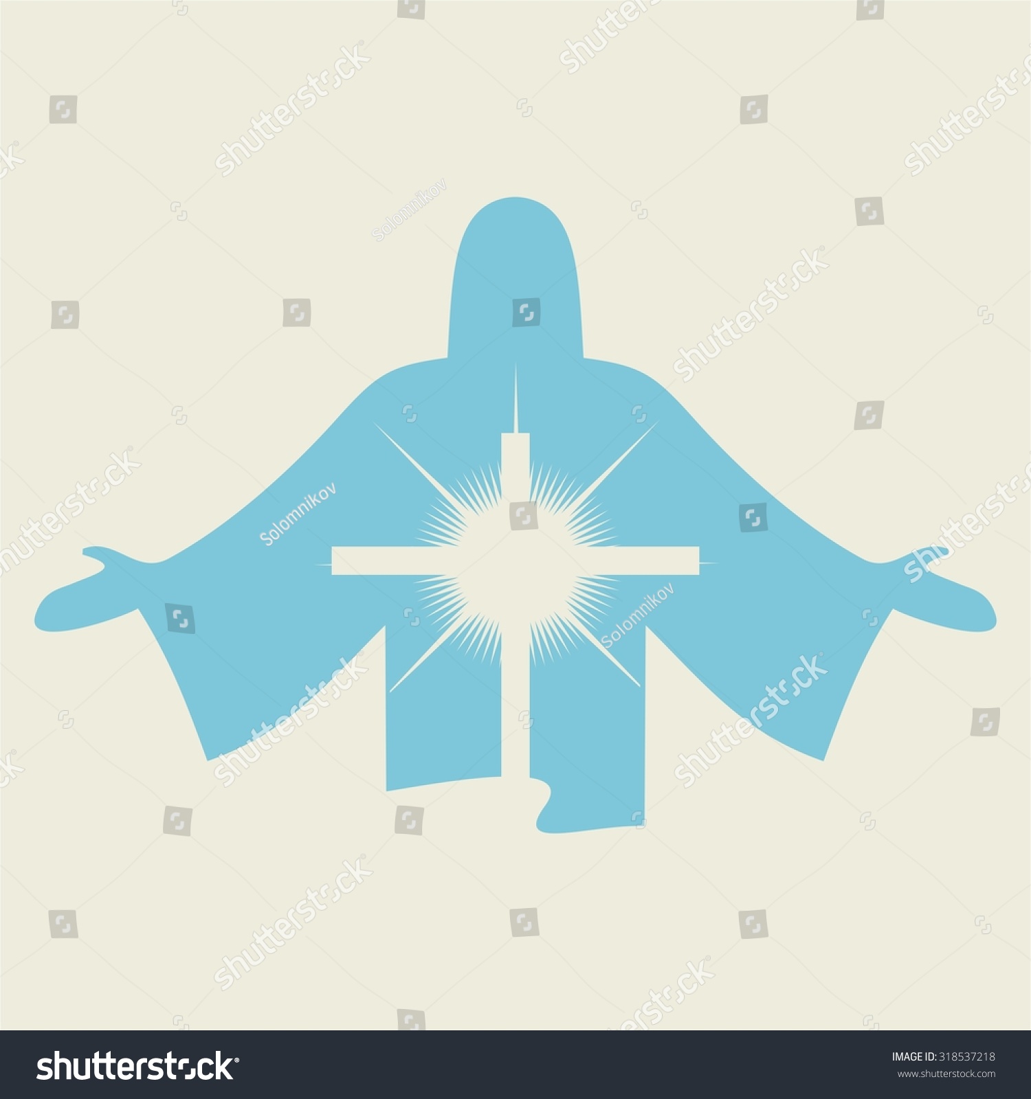 Jesus Cross Icon Stock Vector (Royalty Free) 318537218 | Shutterstock