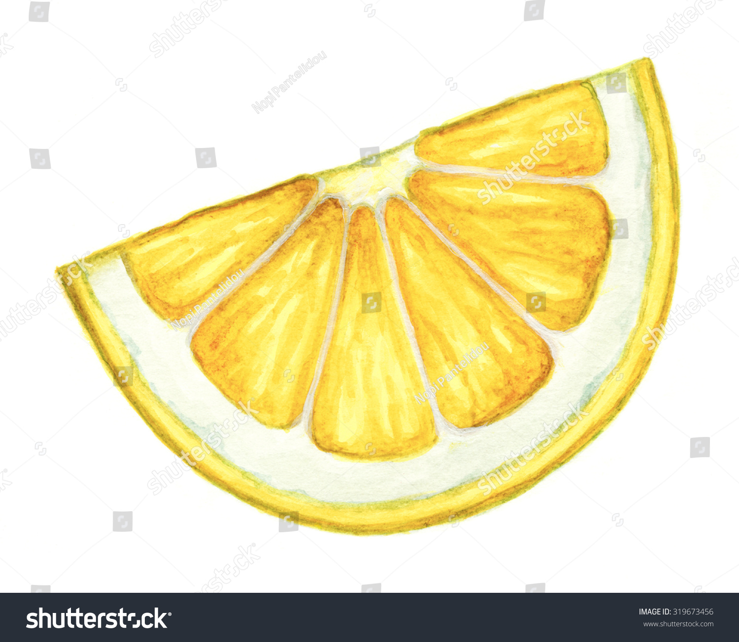 Половинка дольки лимона