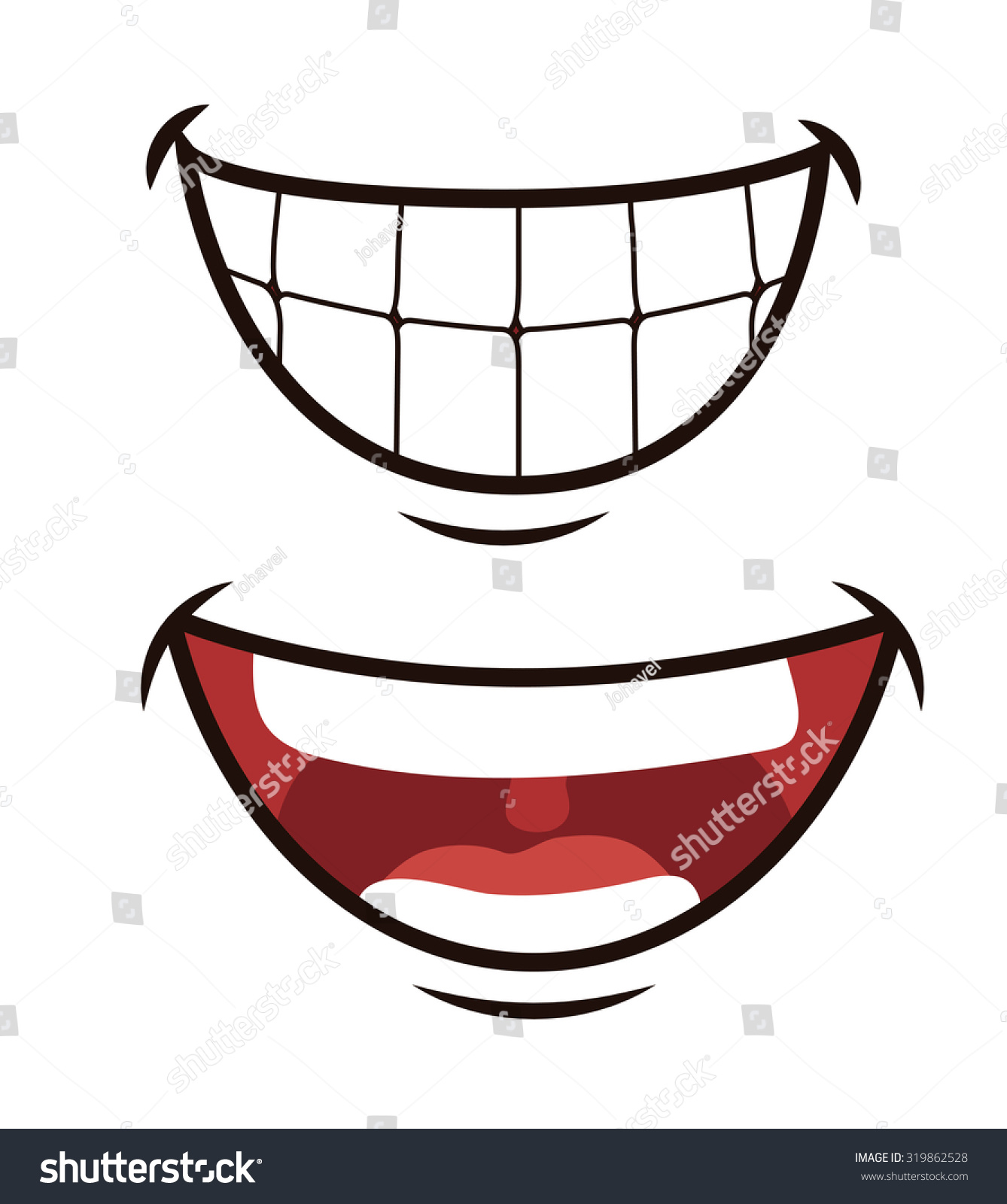 Funny Cartoon Face Design Vector Illustration Stock Vector (royalty 