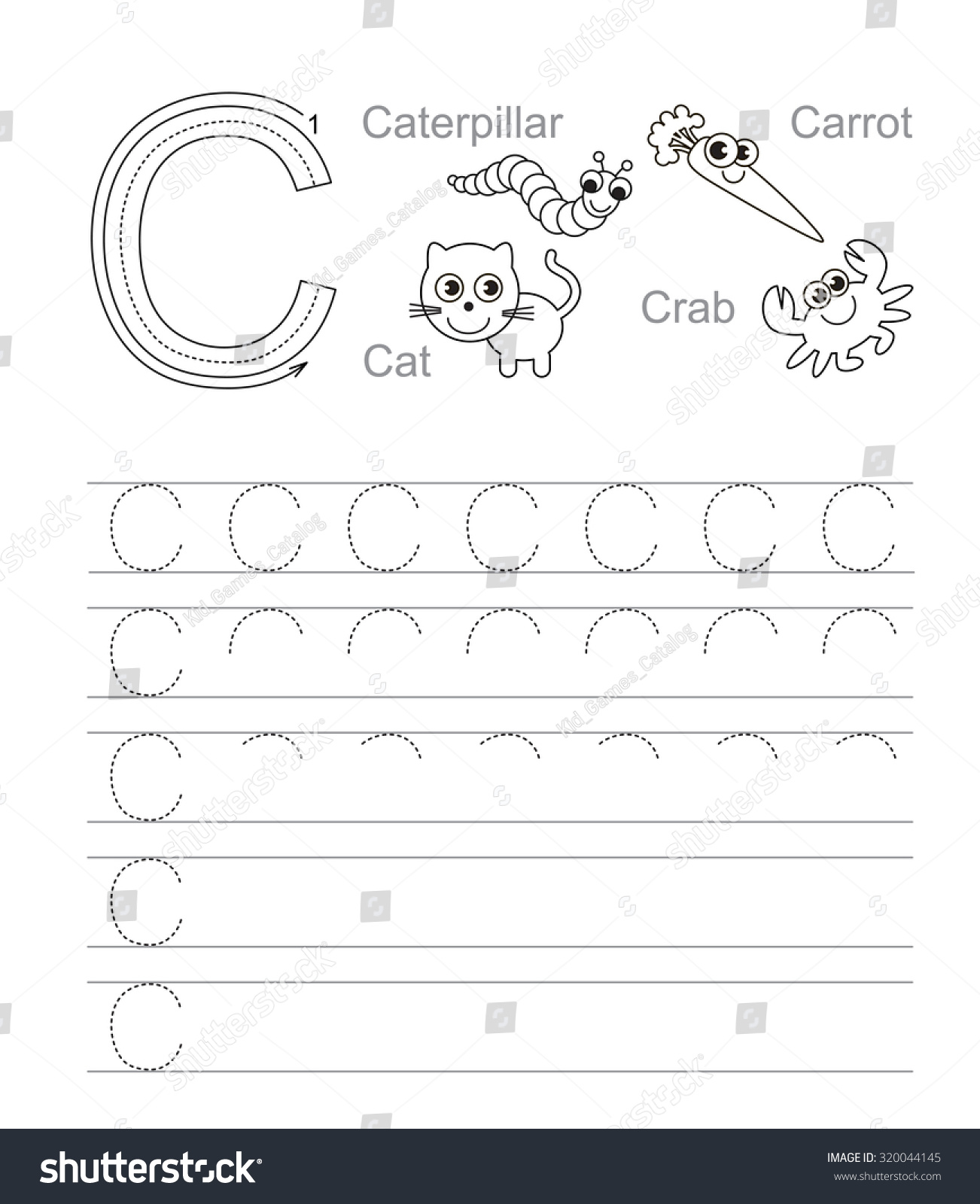 Trace setting. Прописи гусеница. Прописи слова Cat. Throw up Letter ц.