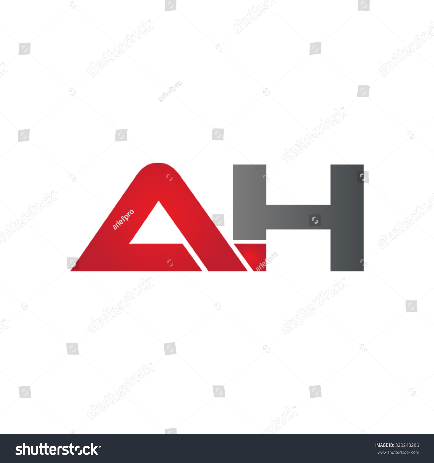 Ah Company Linked Letter Logo Stock Vector (Royalty Free) 320248286 ...