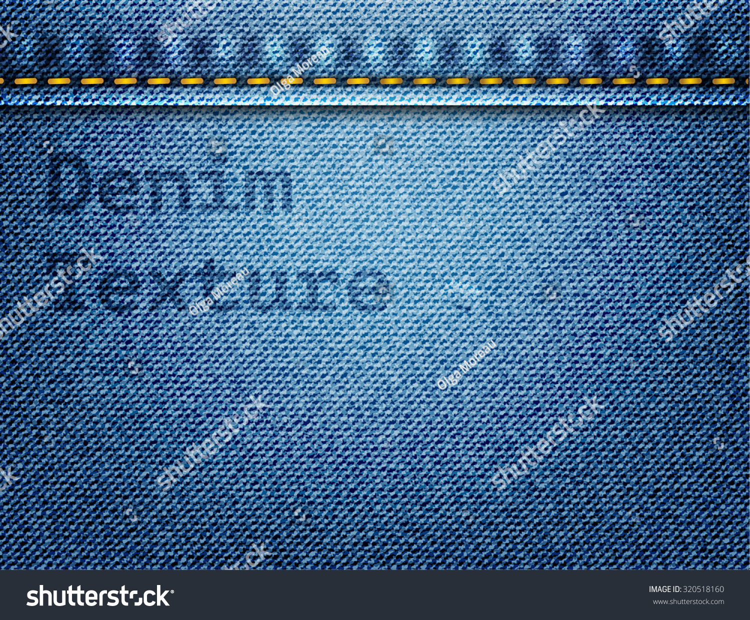 Denim Texture Seam Fully Editable Vector Stock Vector (Royalty Free ...