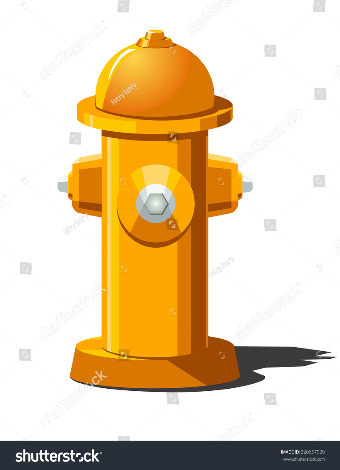 Vector Illustration Fire Hydrant Can Be Stock Vector (Royalty Free ...