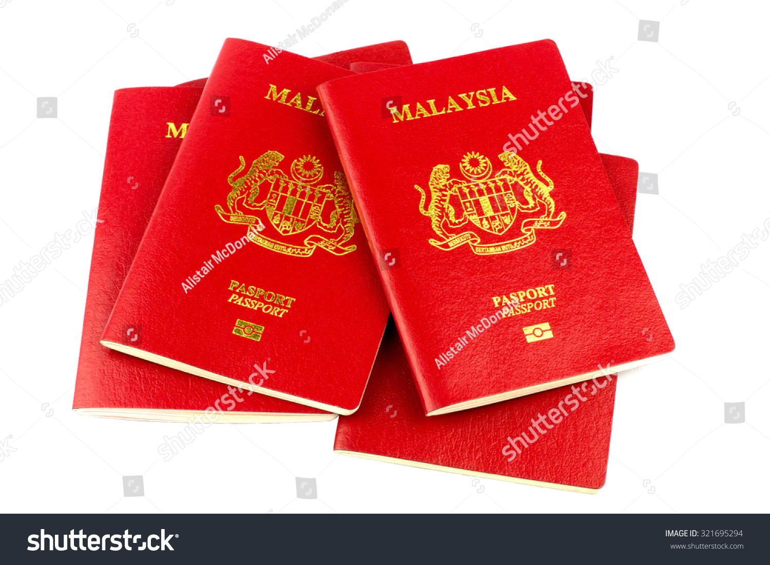 Stack Malaysian Passports Isolated On White Stock Photo 321695294   Stock Photo A Stack Of Malaysian Passports Isolated On A White Background 321695294 