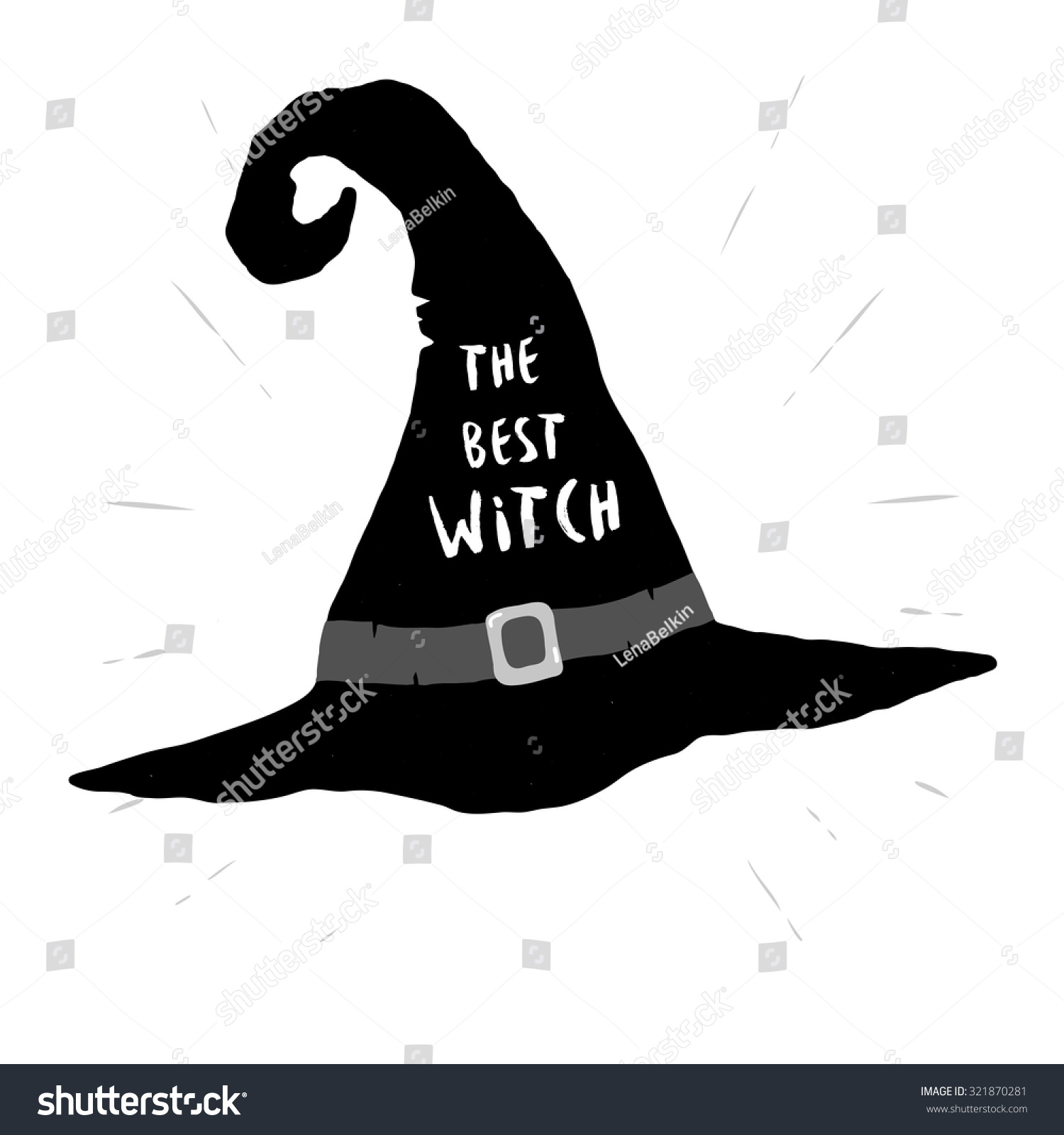 Надпись ведьма