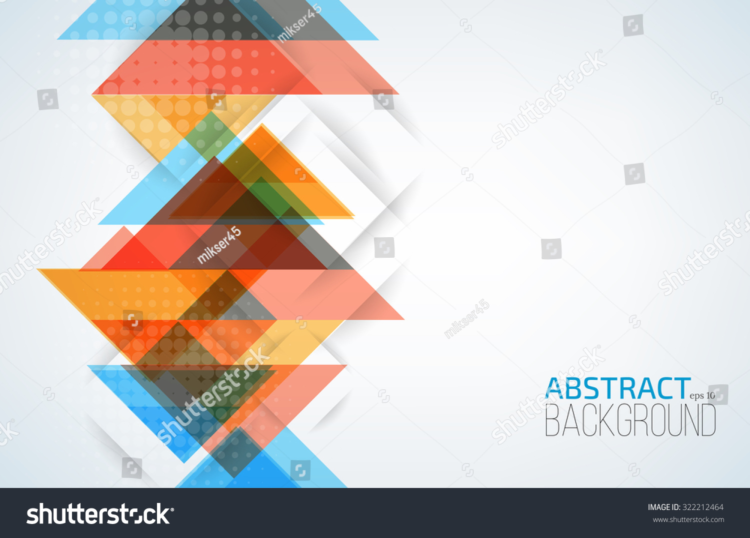 Geometric Abstract Background Triangles Vector Illustration Stock ...