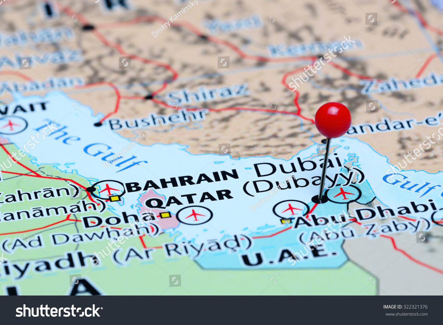 Dubai Asia Map