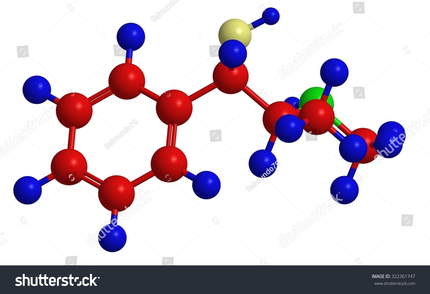 Molecular Structure Pseudoephedrine Pseudoephedrine Drug Family Stock ...