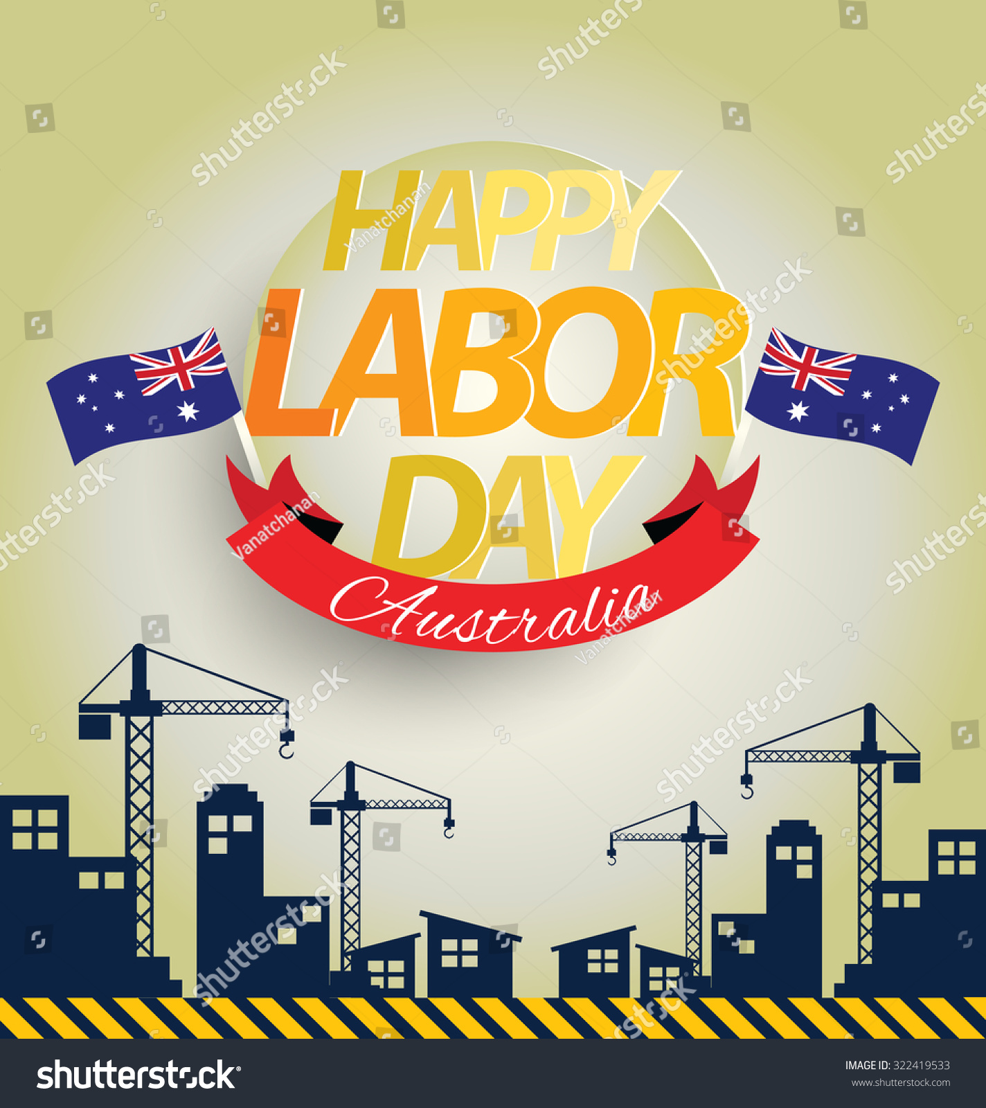 Labor Day Australia Stock Vector (Royalty Free) 322419533 Shutterstock