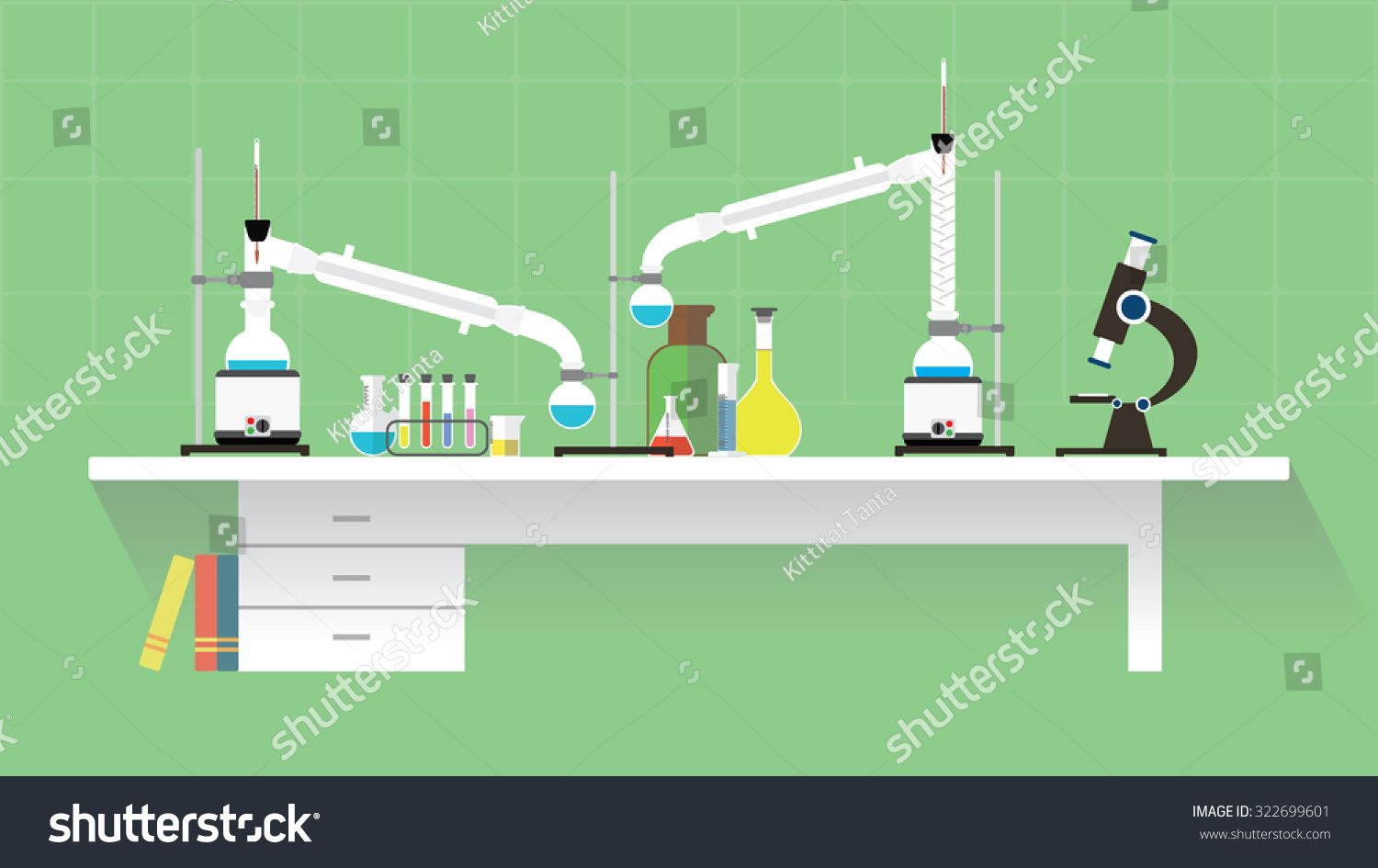 chemistry experiment setup