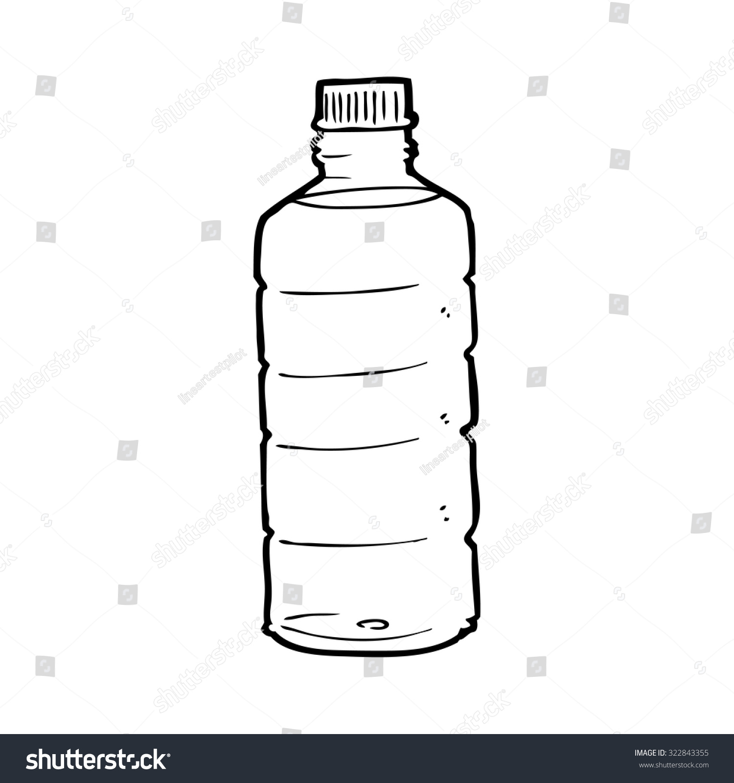Распечатка вода бутылка