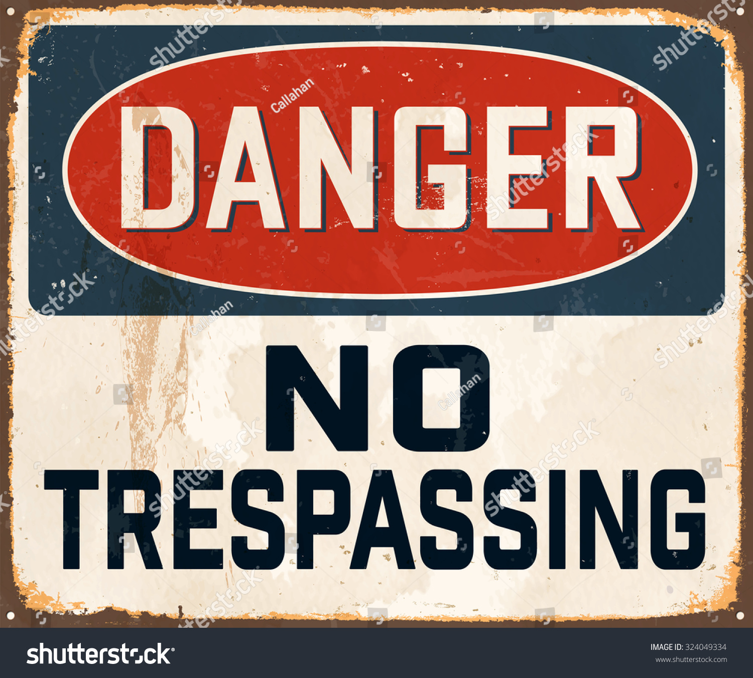 OWNER IS ARMED NO TRESPASS SIGN DURABLE ALUMINUM NO RUST FULL COLOR Sign NT #500 