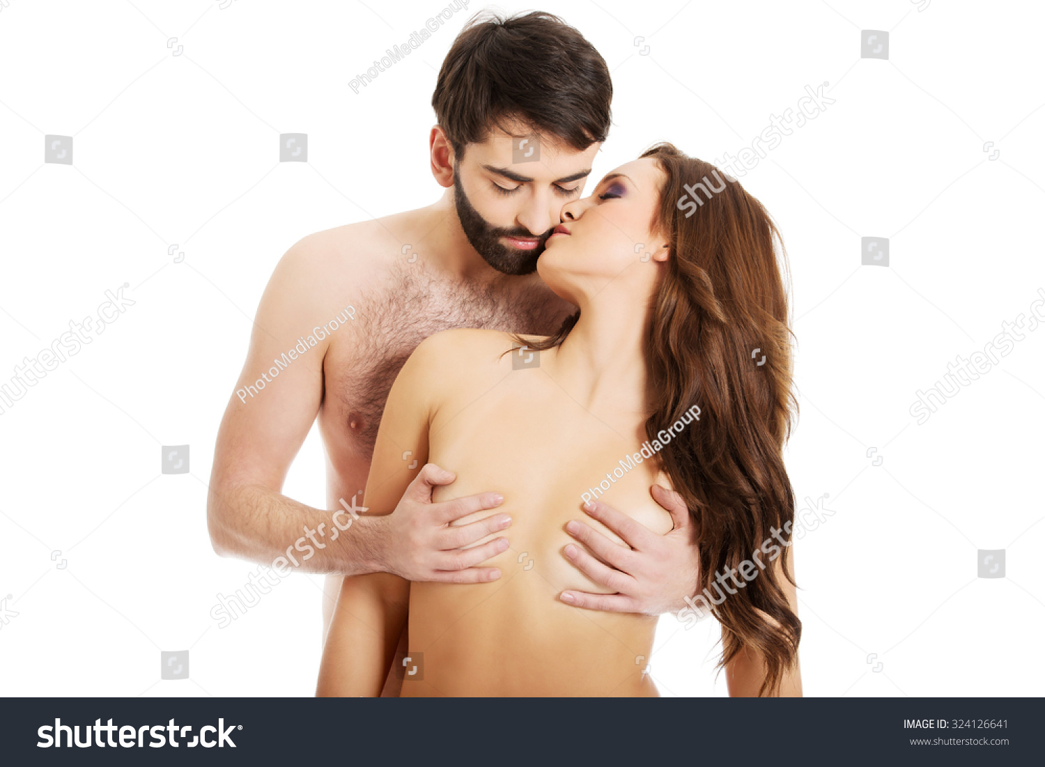 Women Kissing Boobs