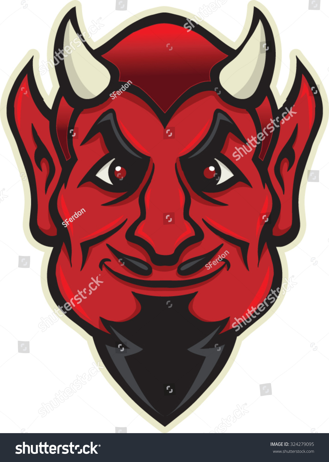 Devils Face Stock Vector (Royalty Free) 324279095 | Shutterstock