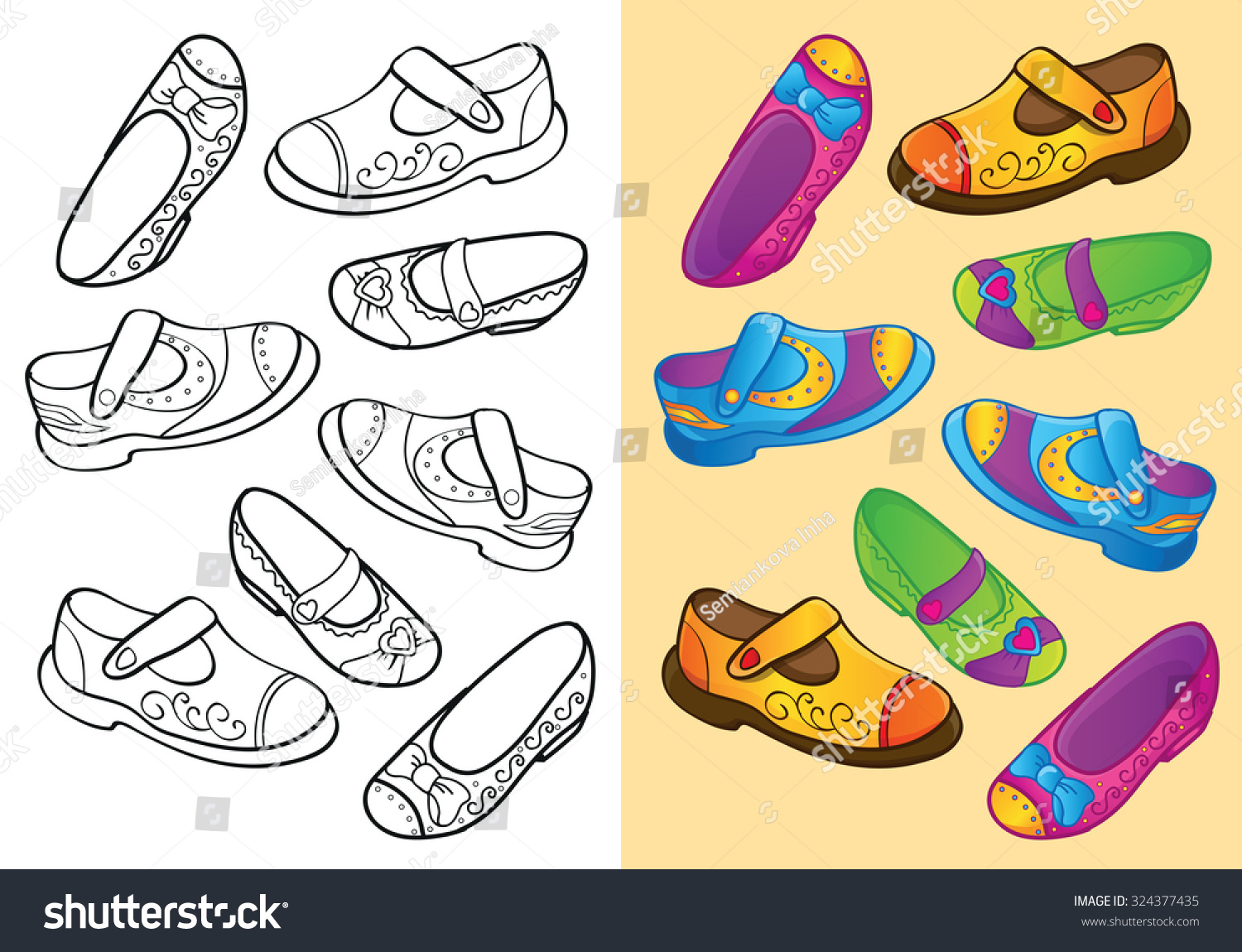 Рисование обувь с детьми