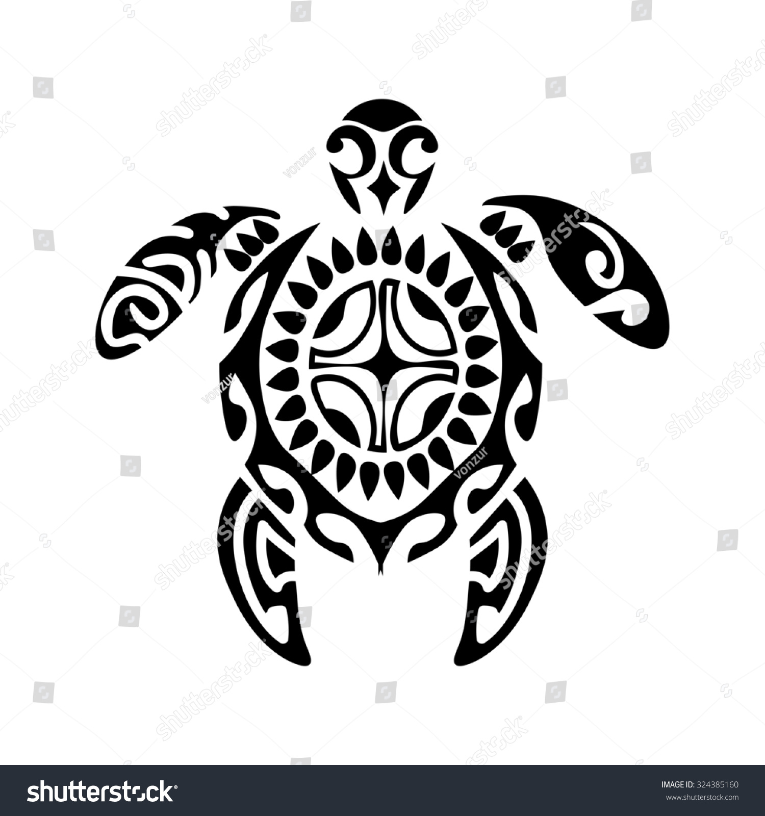 Маори панцирь черепахи орнамент