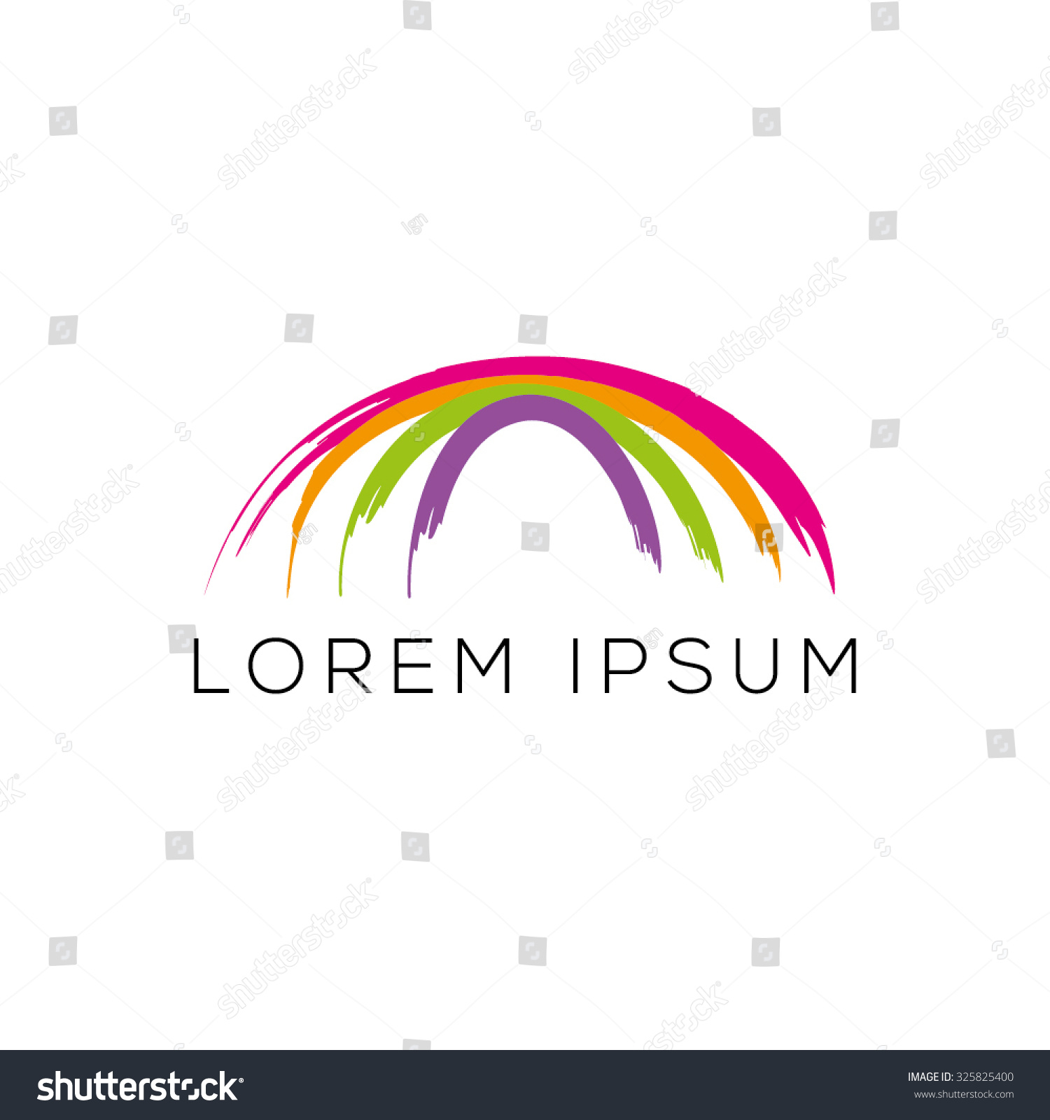 Arcs Vector Logo Sign Symbol Stock Vector (Royalty Free) 325825400 ...