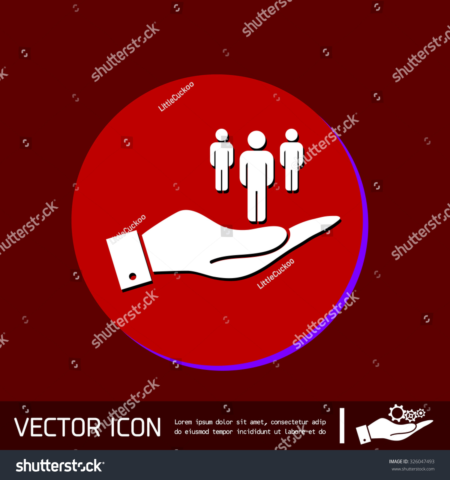 Hand Holding Silhouette Men Stock Vector (Royalty Free) 326047493 ...