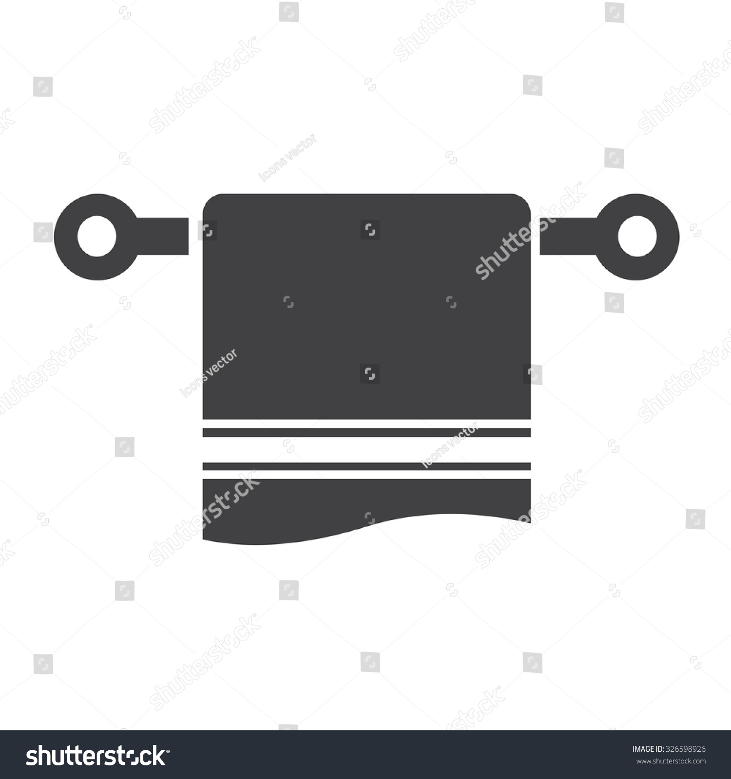 Towel Icon Stock Vector (Royalty Free) 326598926 | Shutterstock