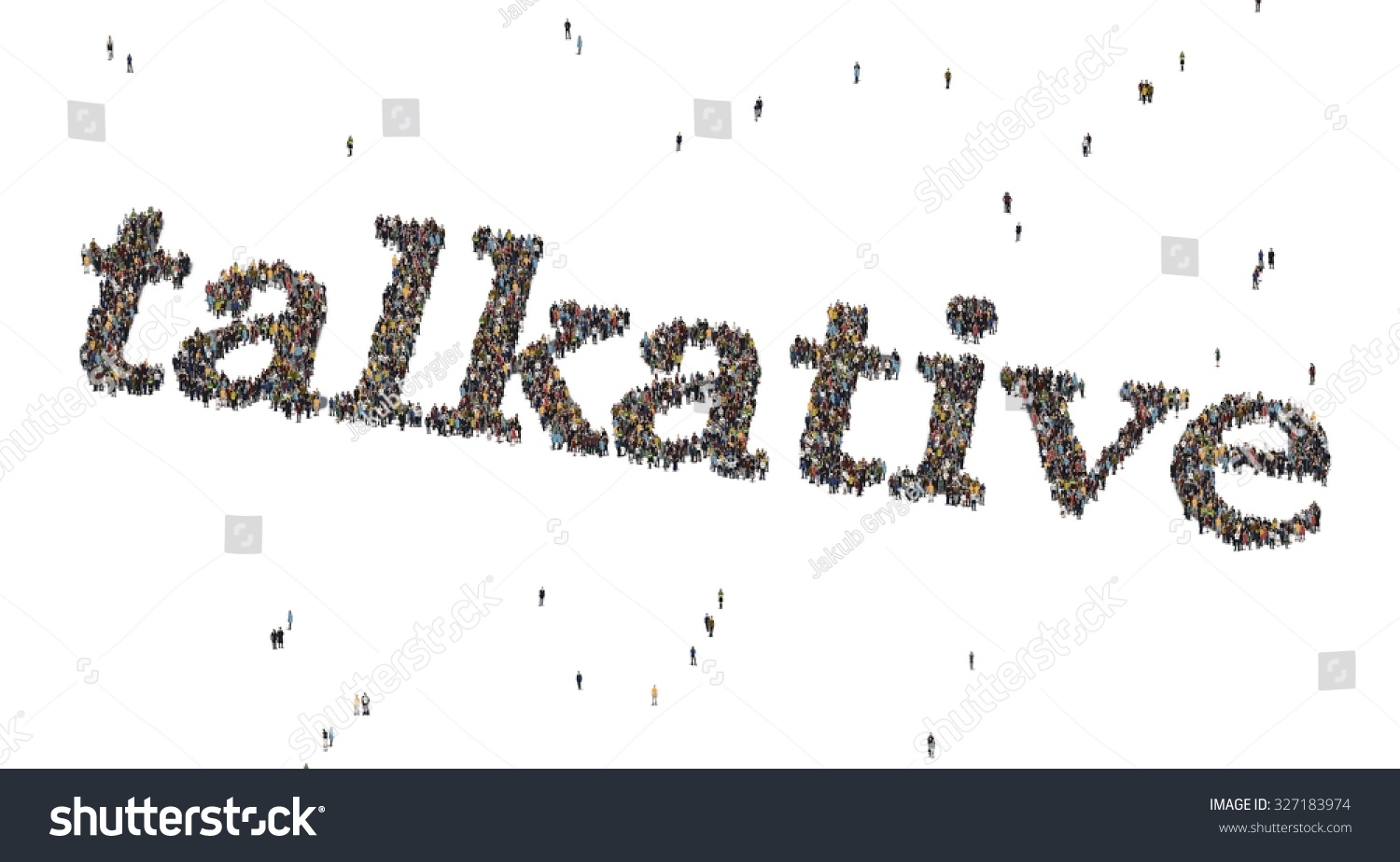 Толпа слово из 5. Talkative.