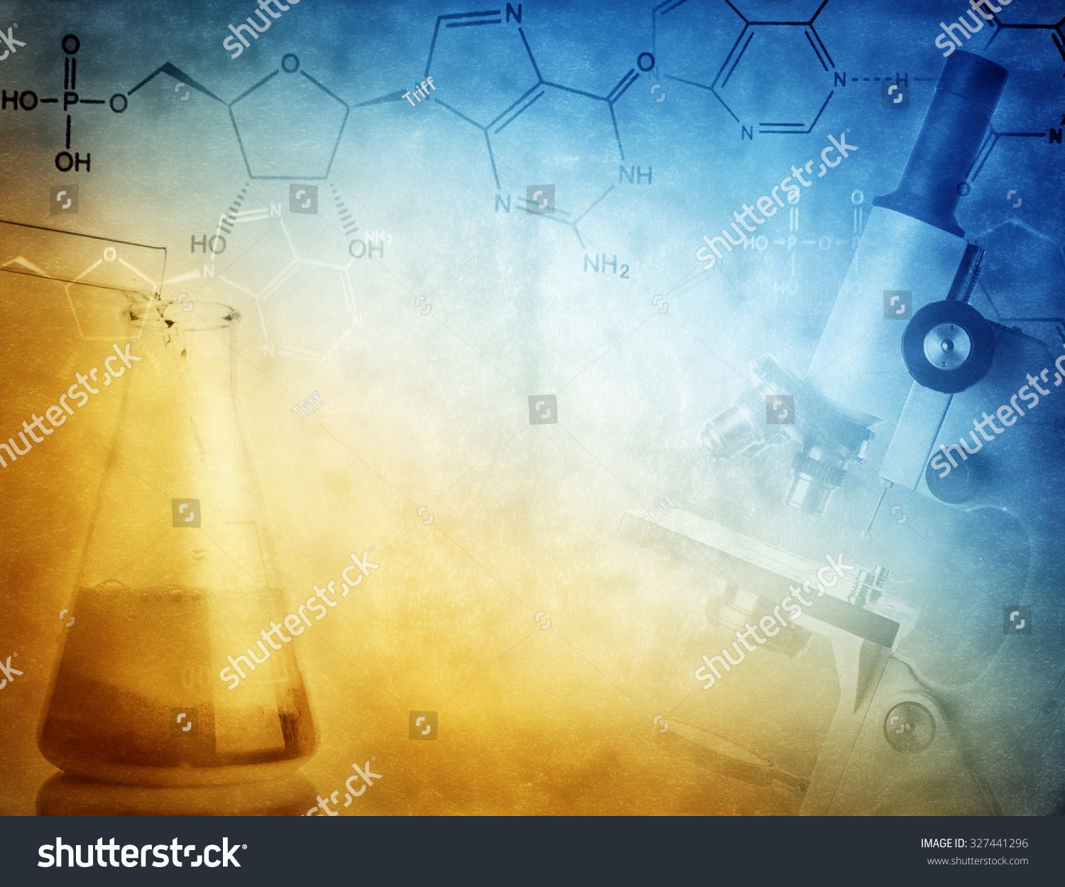 Science Medical Background Laboratory Glassware Microscope Stock Photo ...