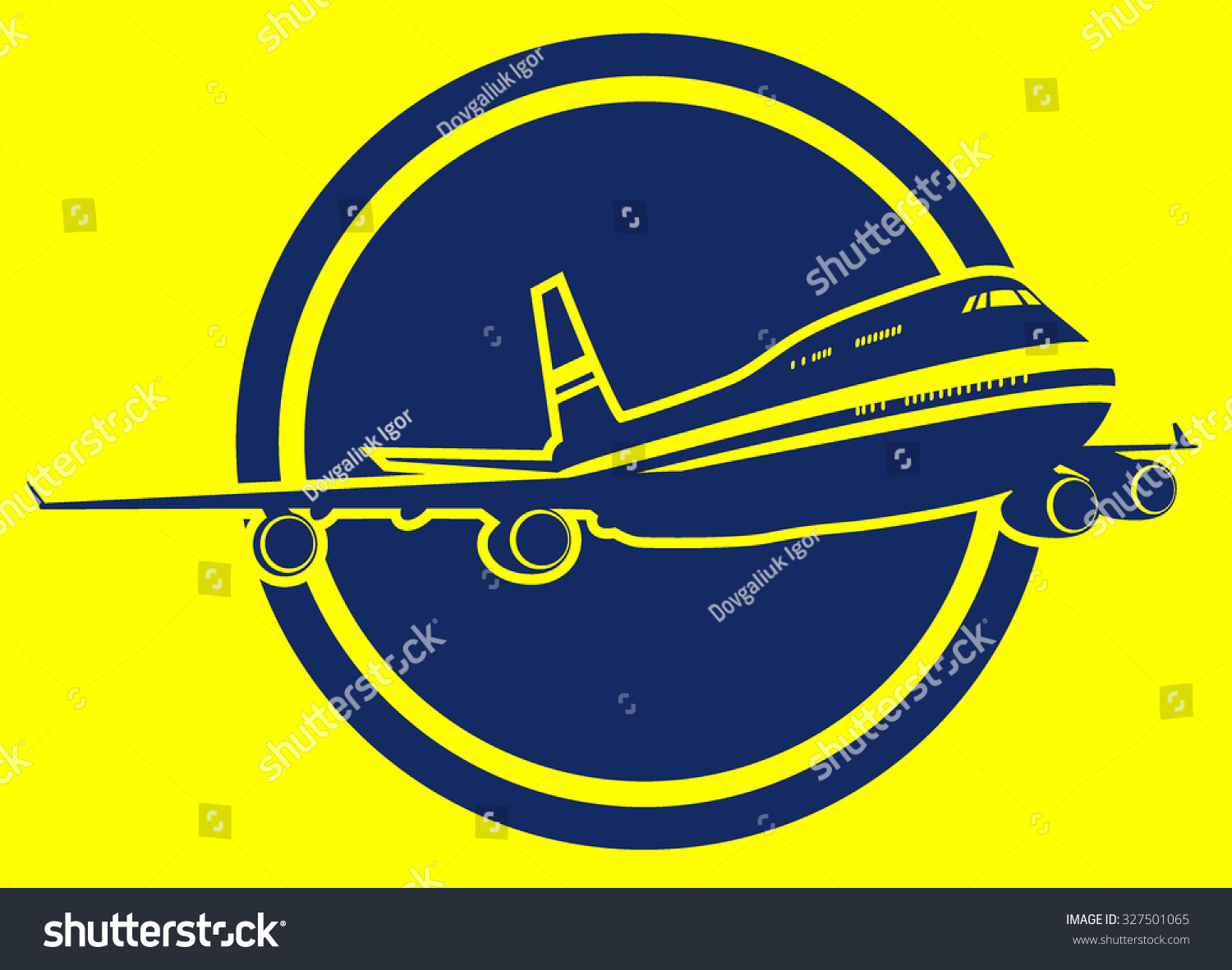 Aircraft Sign Vector Illustration 2 Stock Vector (Royalty Free ...