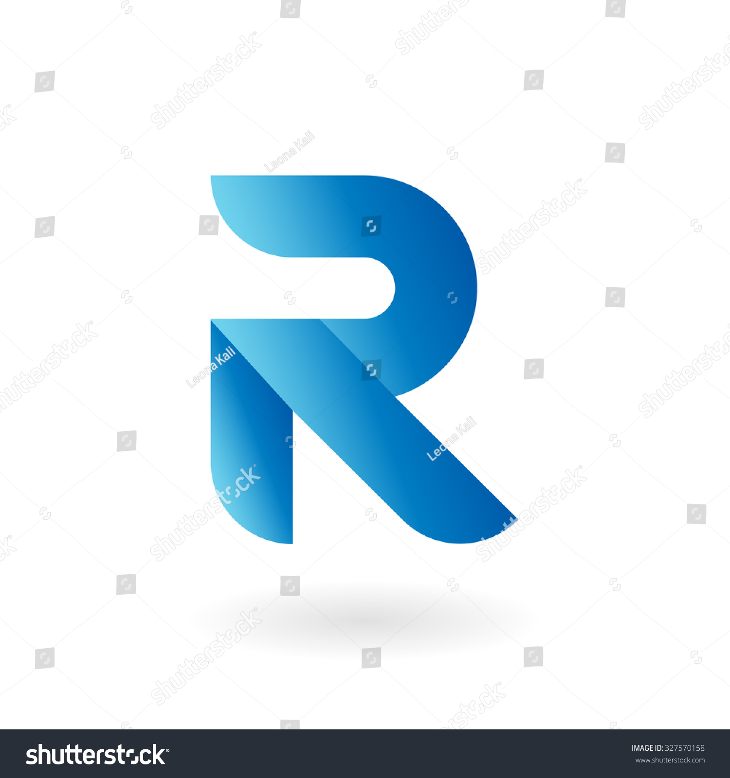 R Logo Icon Letter Template Design Stock Vector (Royalty Free ...