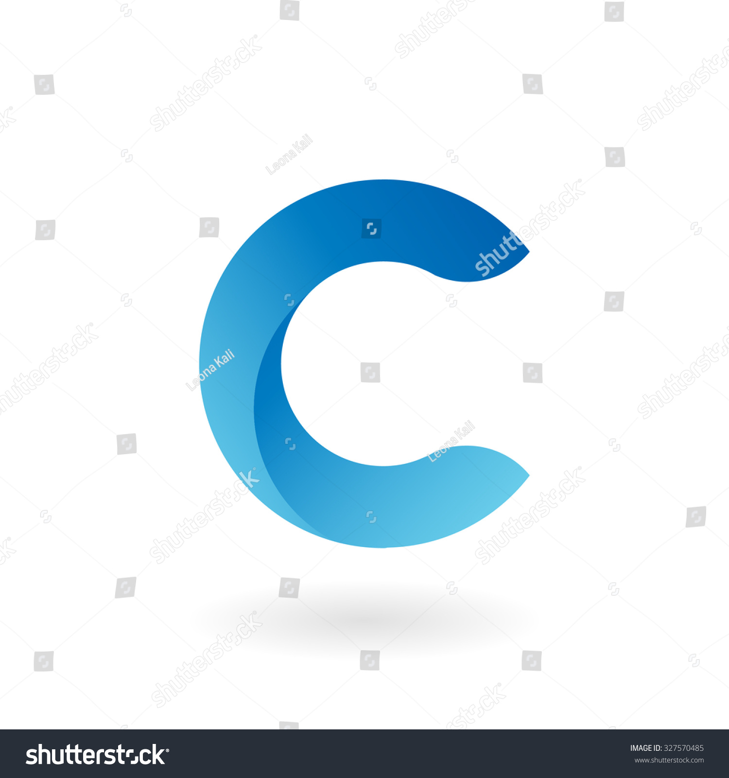 C Letter Logo Icon Template Design Stock Vector (Royalty Free ...