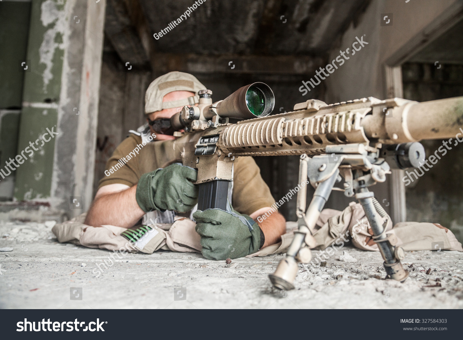 Navy Seal Sniper Rifle Action Stock Photo 327584303 | Shutterstock