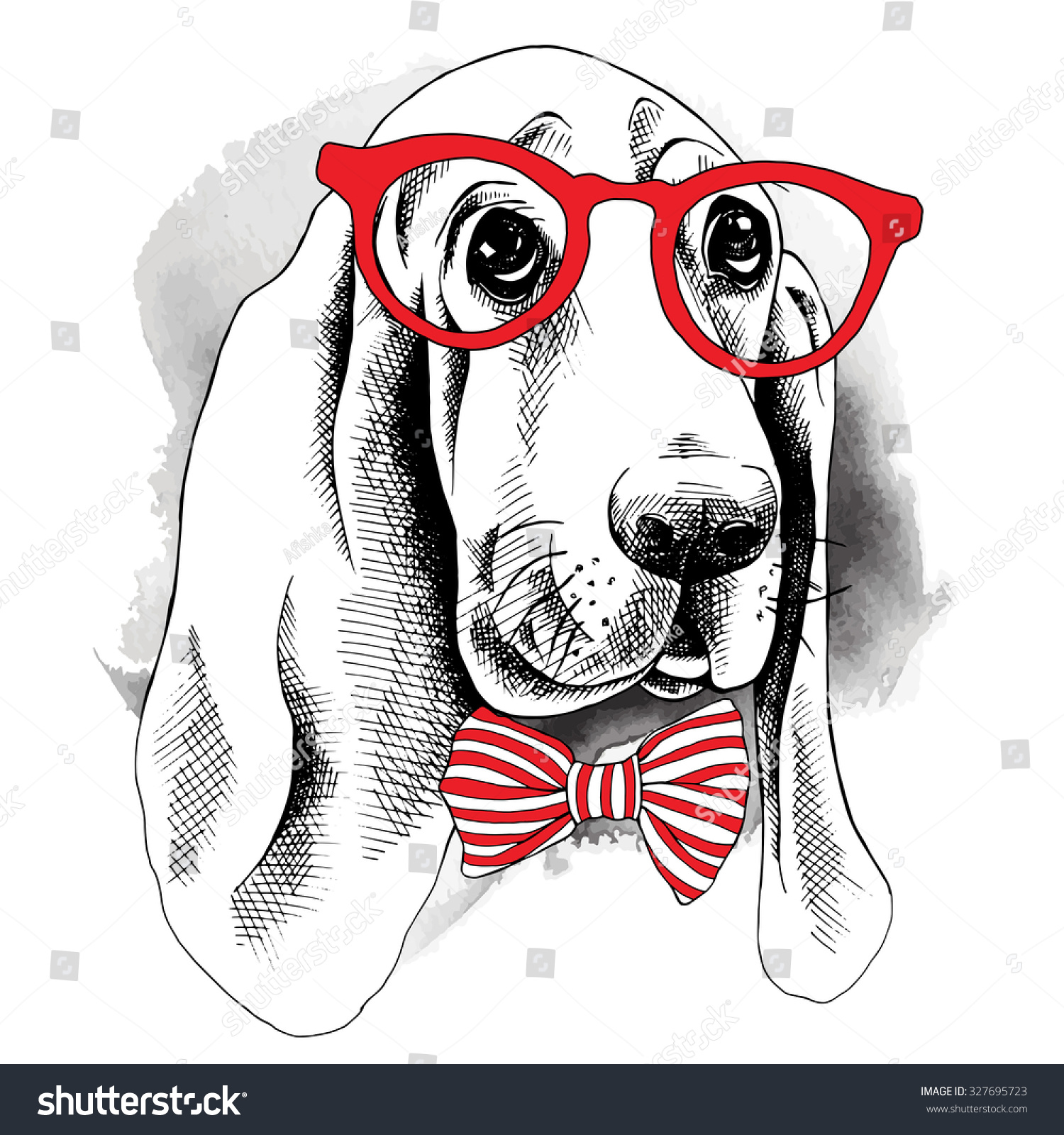 Basset Hound Dog Tie Clip 