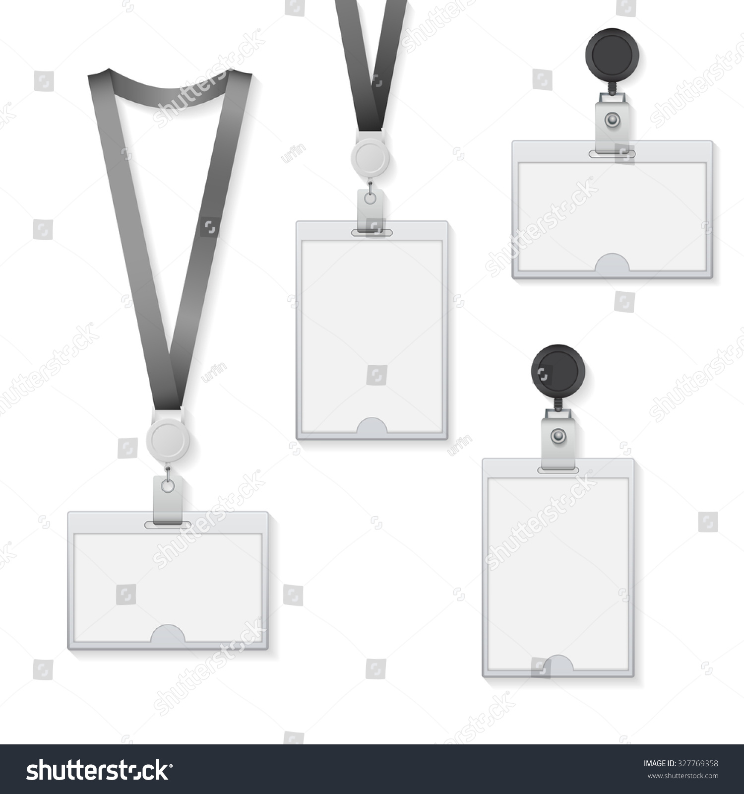 Identification Card Vector Illustration Isolated On Stock Vector ...