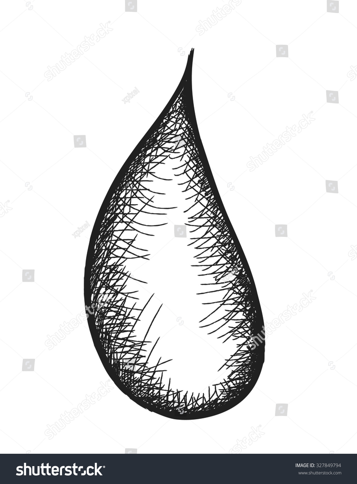 Doodle Water Droplet Vector Illustration Stock Vector (Royalty Free ...