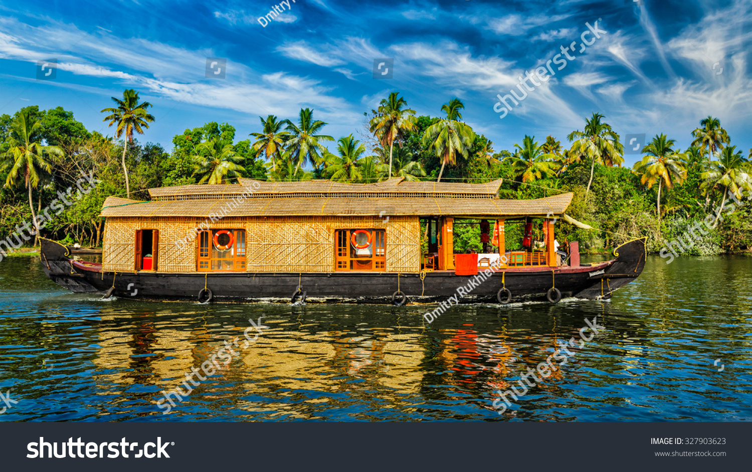 Travel Tourism Kerala Background Panorama Tourist Stock Photo 327903623 ...