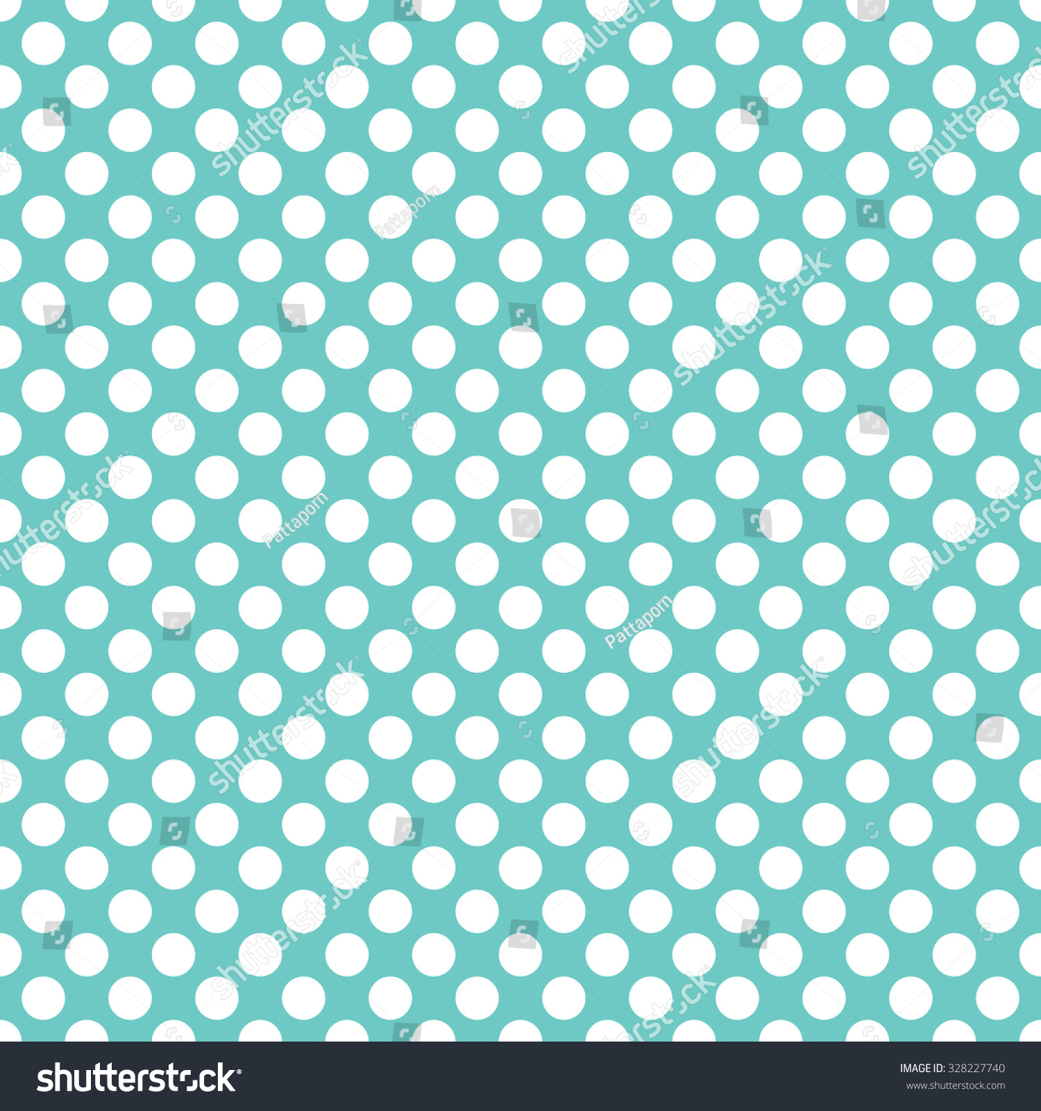 Mint White Polka Dot Pattern Seamless Stock Vector (Royalty Free ...