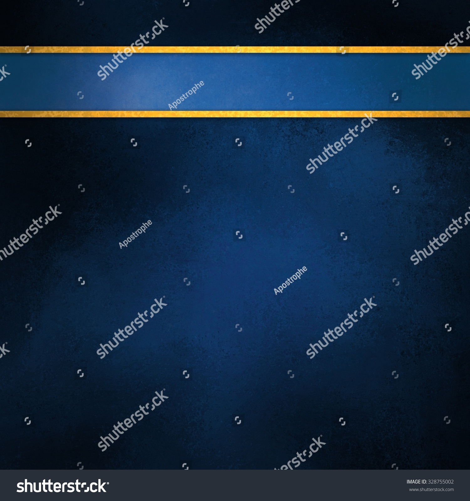 Blue Background Gold Ribbon Elegant Rich Stock Illustration 328755002 ...