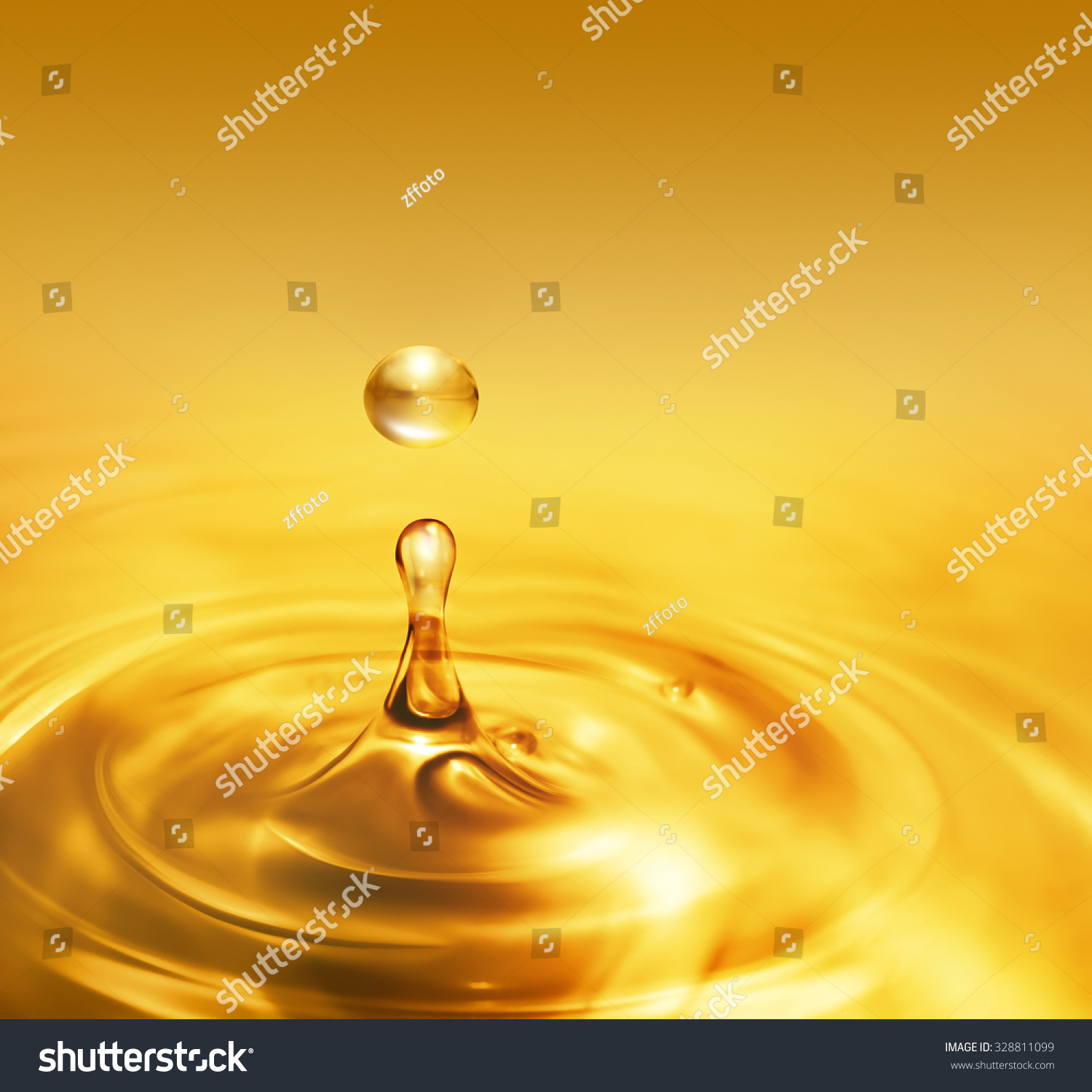 Bright Dripping Oil Close Background Stock Illustration 328811099 