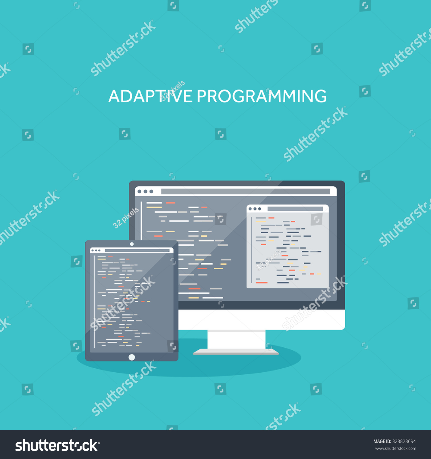 Programming Coding Backgroundflat Designprogram Source Codesoftware ...