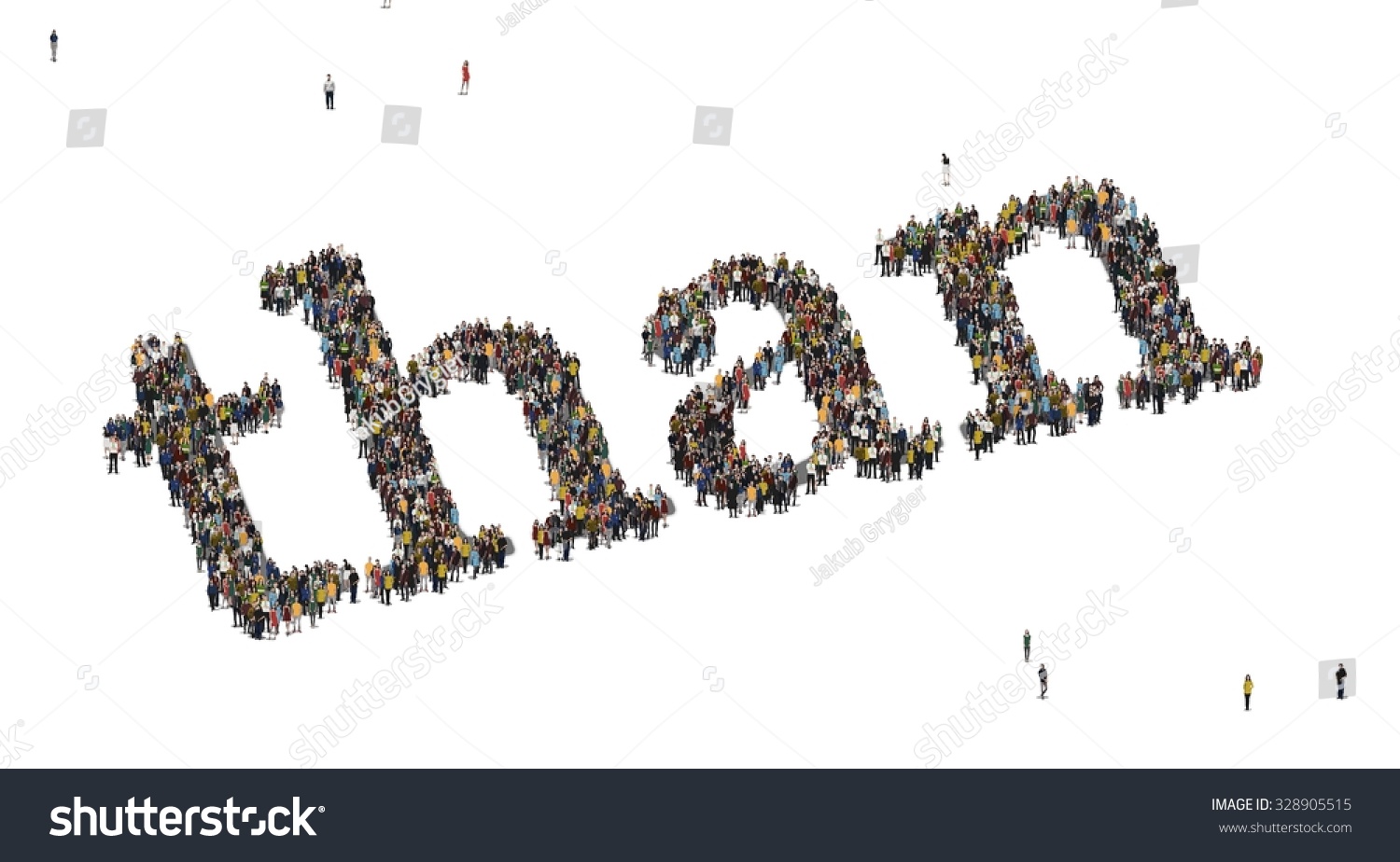 Than Word Crowd Above Stock Illustration 328905515 | Shutterstock