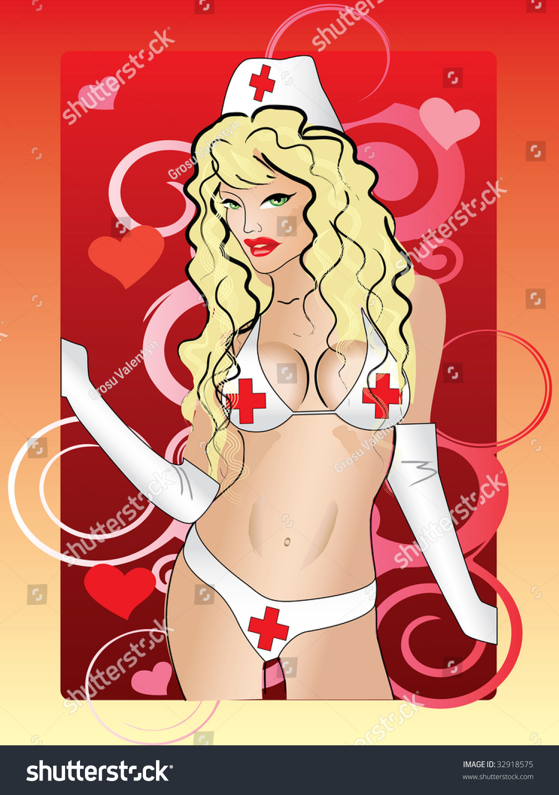 Sexy Nurse Stock Vector Royalty Free 32918575 Shutterstock 5458