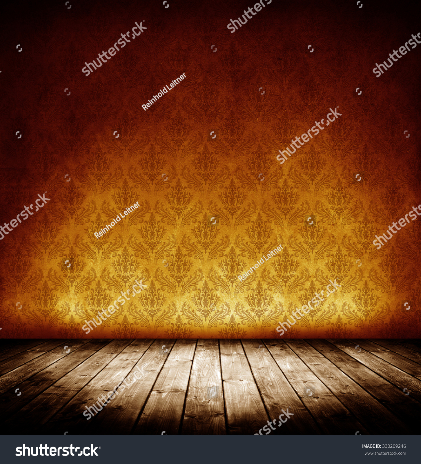 Dark Interior Room Baroque Wallpaper Stock Photo 330209246 | Shutterstock