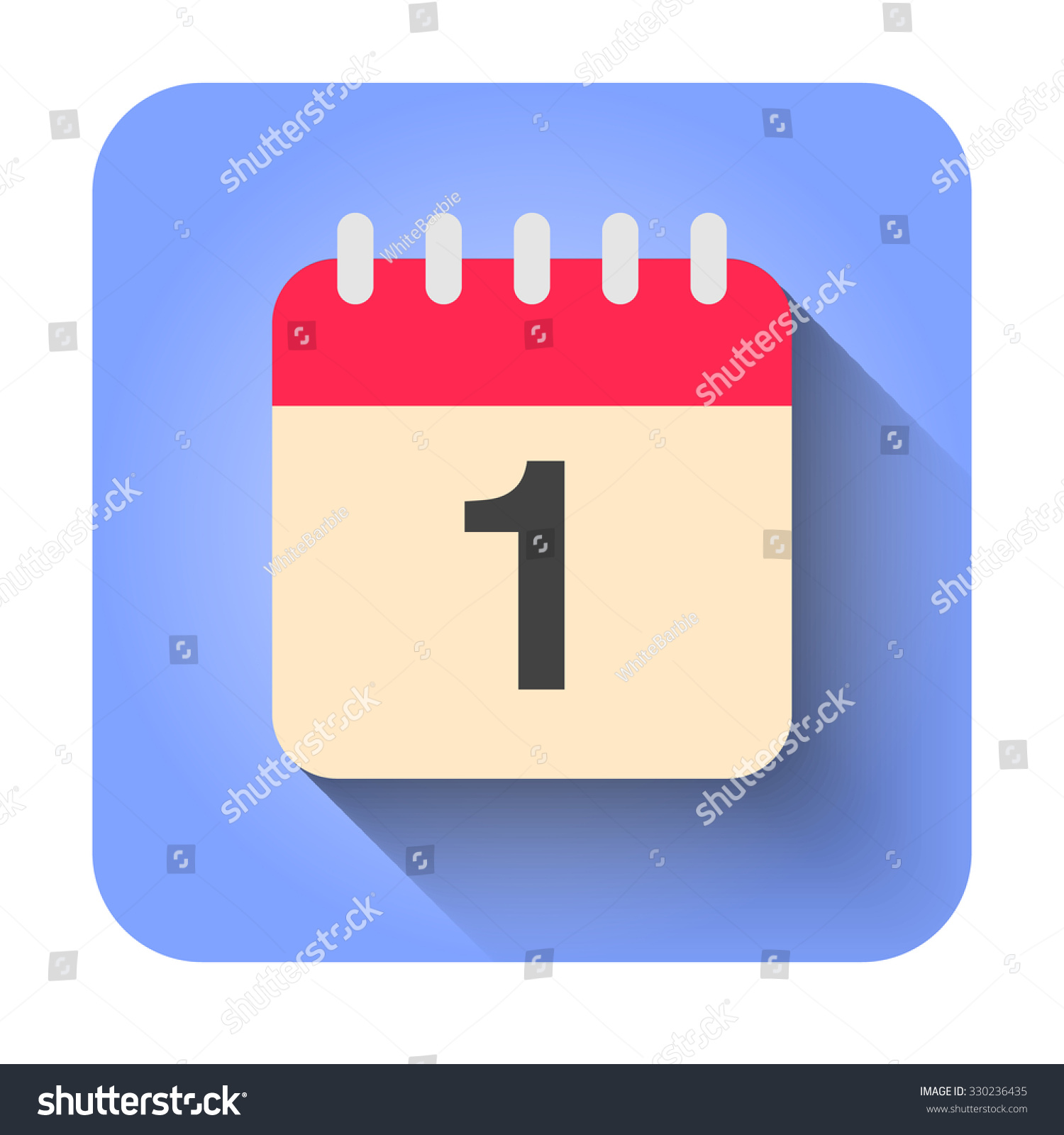 Flat Calendar Icon Vector Illustration Simple Stock Vector (Royalty ...