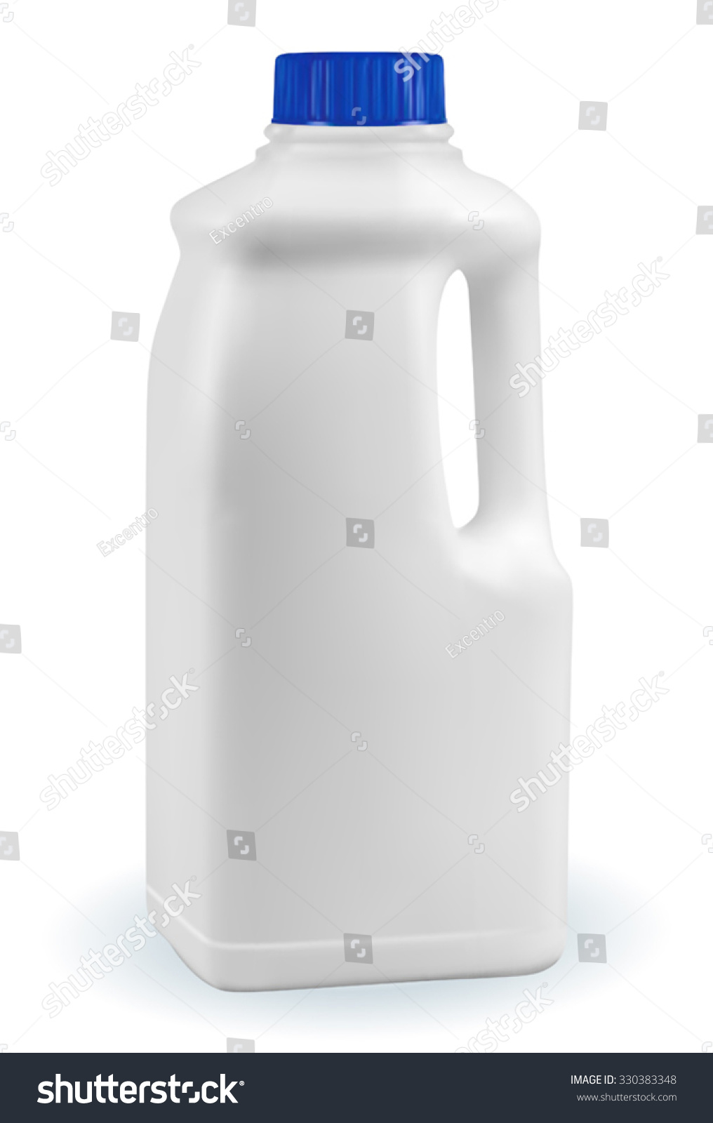 Gallon Milk Isolated On White Background Stock Vector (Royalty Free ...