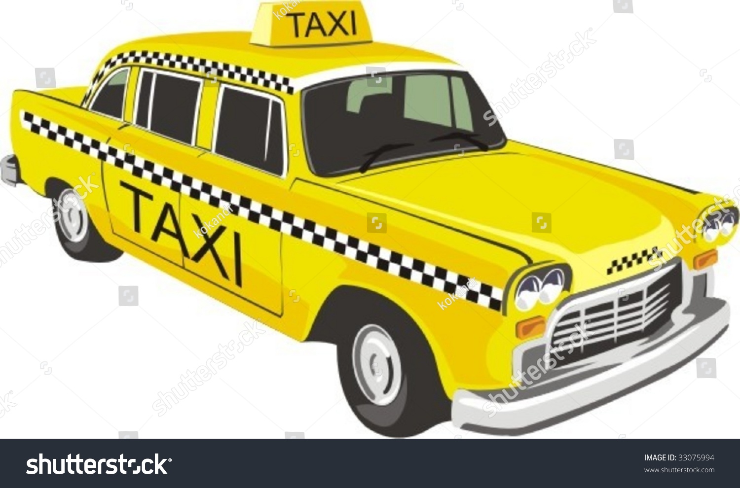 Такси рисунок